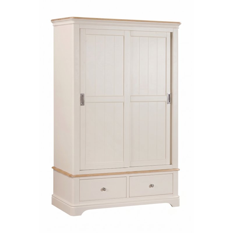 Aldiss Own Avignon Large Wardrobe with Sliding Doors & 2 Drawers