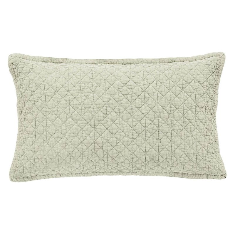 Bedeck Of Belfast Stonewashed Oxford Pillowcase Pair Green