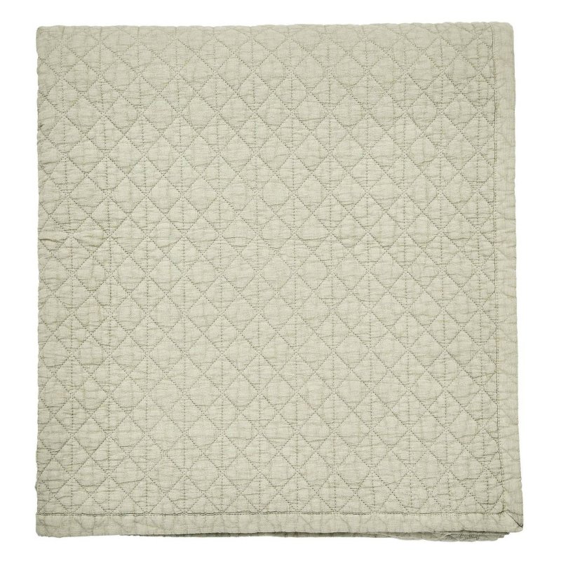 Bedeck Of Belfast Stonewashed Throw Green