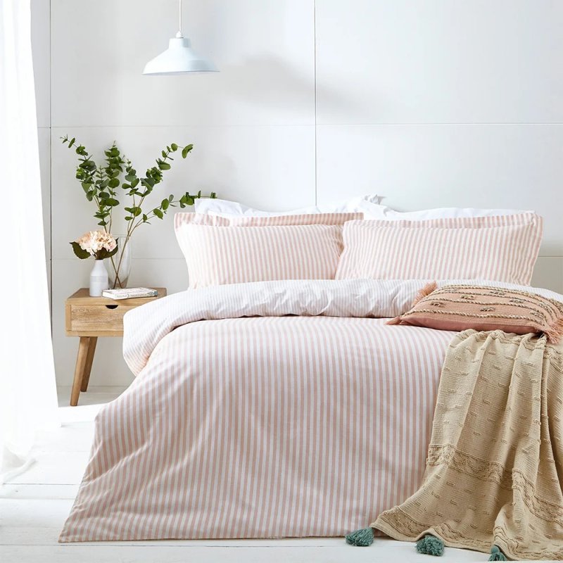 Yard Yard Hebden Stripe Duvet Cover Set Blush