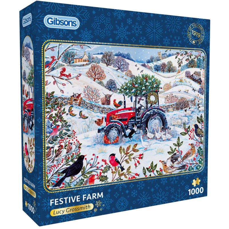 Gibsons Festive Farm 1000pc Puzzle