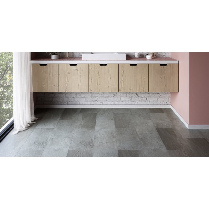 Invictus Invictus Maximus Click Flooring in Groovy granite Steel