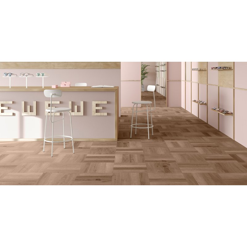 Invictus Invictus Maximus Dryback Parquet Flooring in Highland Oak Parquet Roasted
