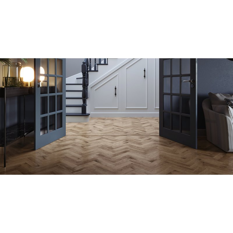 Invictus Invictus Primus Royal Oak Dryback Parquet Flooring in 34 Traditional