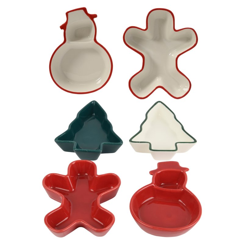 Kaemingk Christmas Gingerbread Dip Bowls Assorted