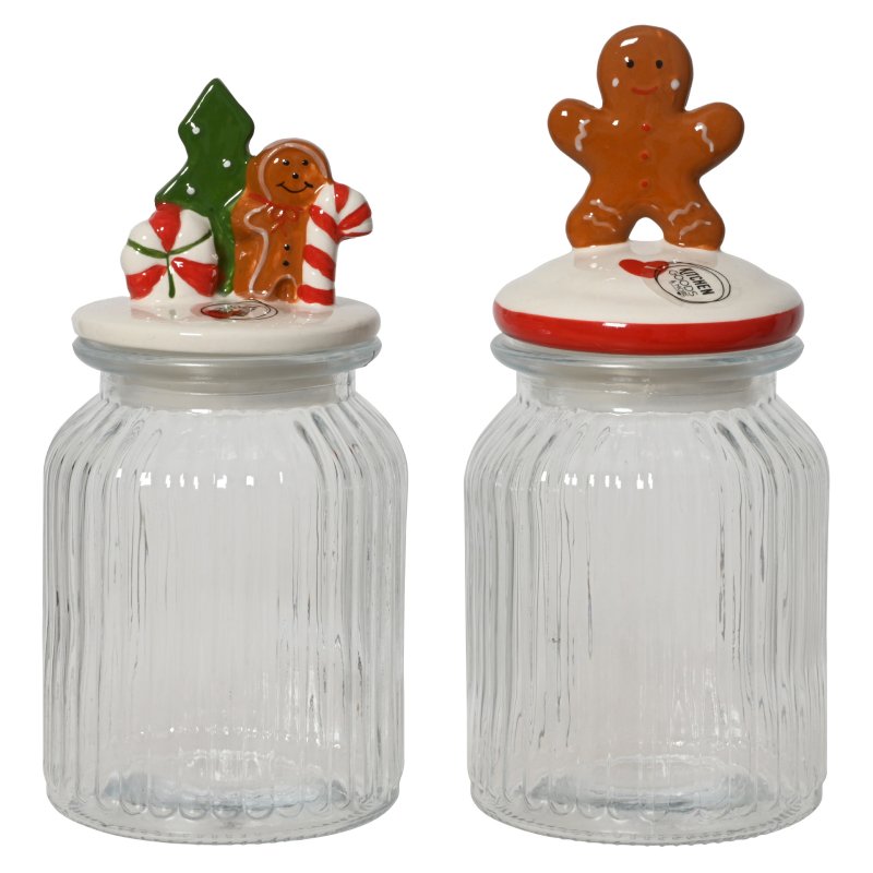 Kaemingk Christmas Novelty Storage Jar Assorted