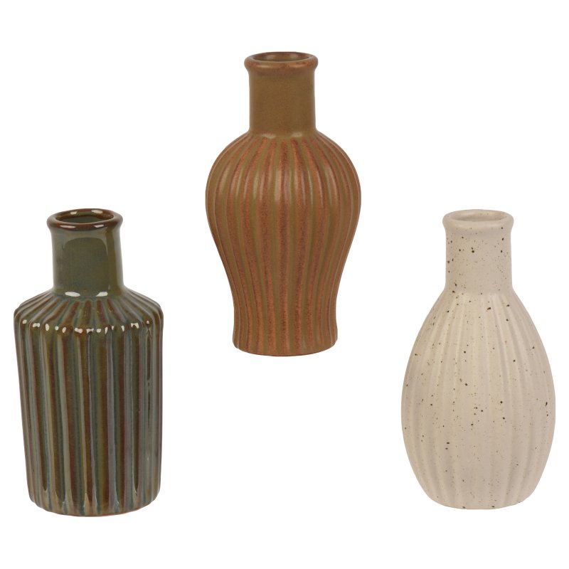 Kaemingk Short Natural Porcelain Vase Assorted