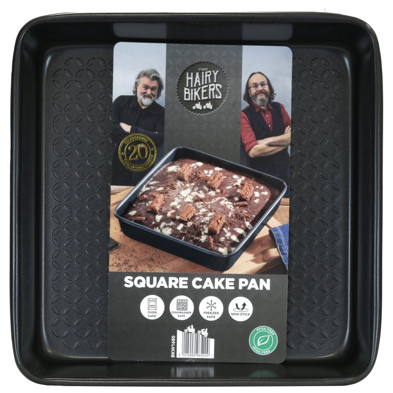 Hairy Bikers Square Cake Tin top down
