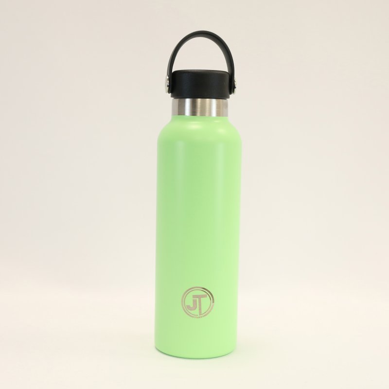 JT Stainless Steel Mint Water Bottle Black Loop Handle
