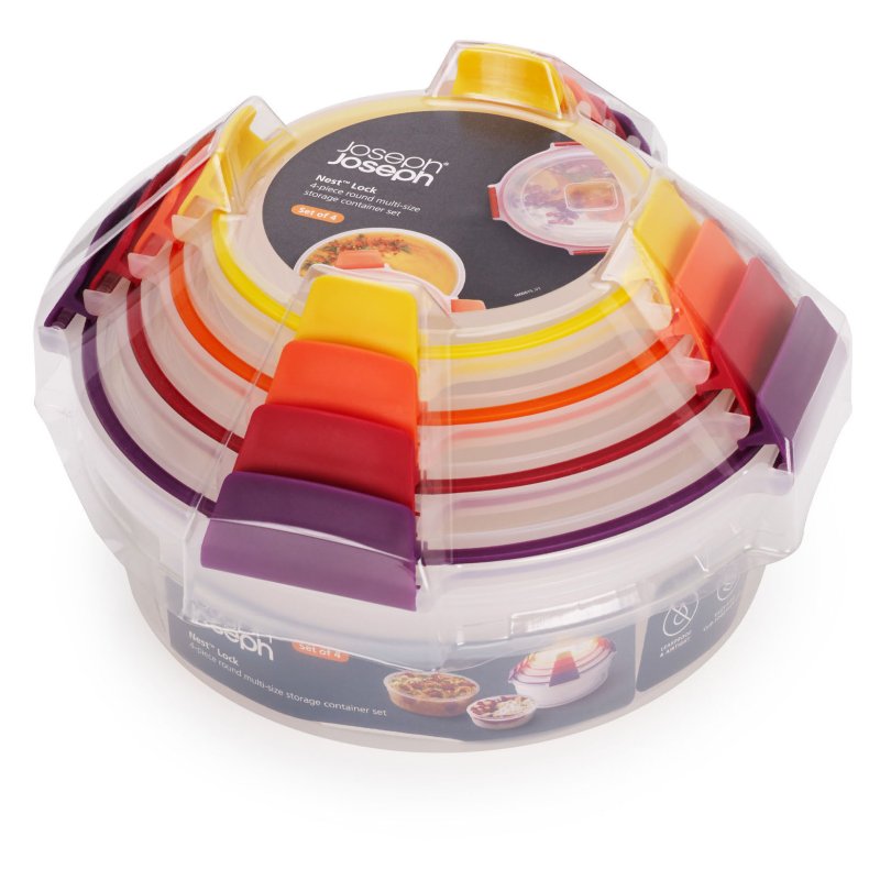 Joseph Joseph Nest Lock 4-Piece Multi Round Container Set