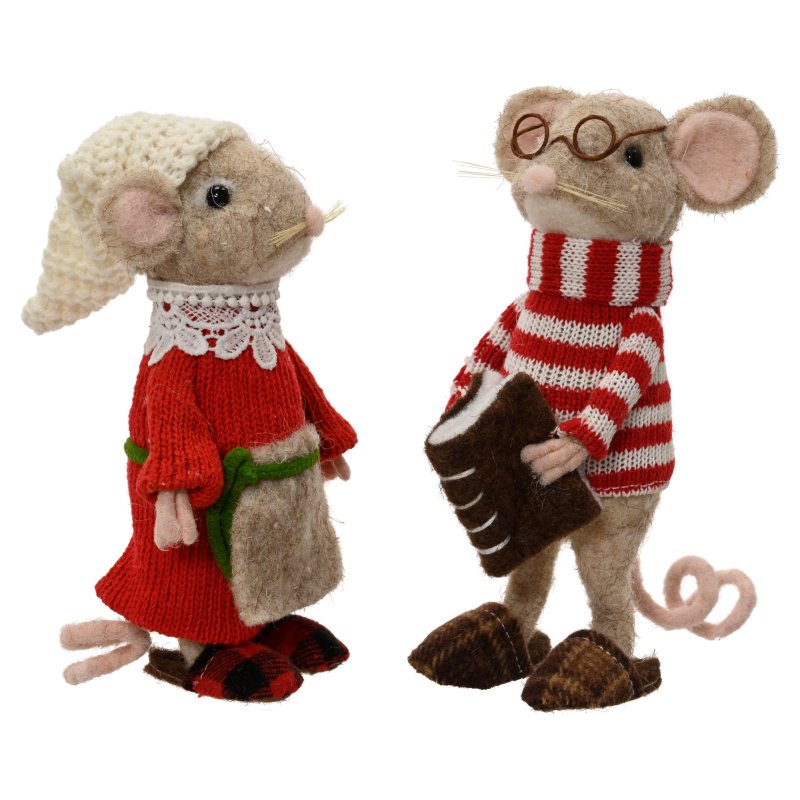 Kaemingk Mouse Decoration Assorted