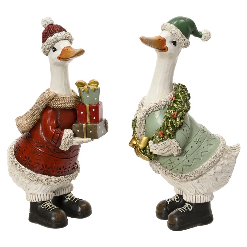 Kaemingk Novelty Christmas Goose Decoration Assorted Large