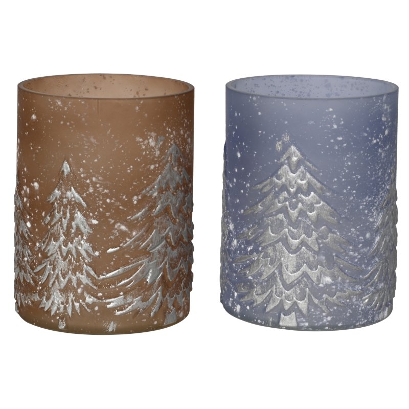 Kaemingk Hurricane Tealight Holder Assorted