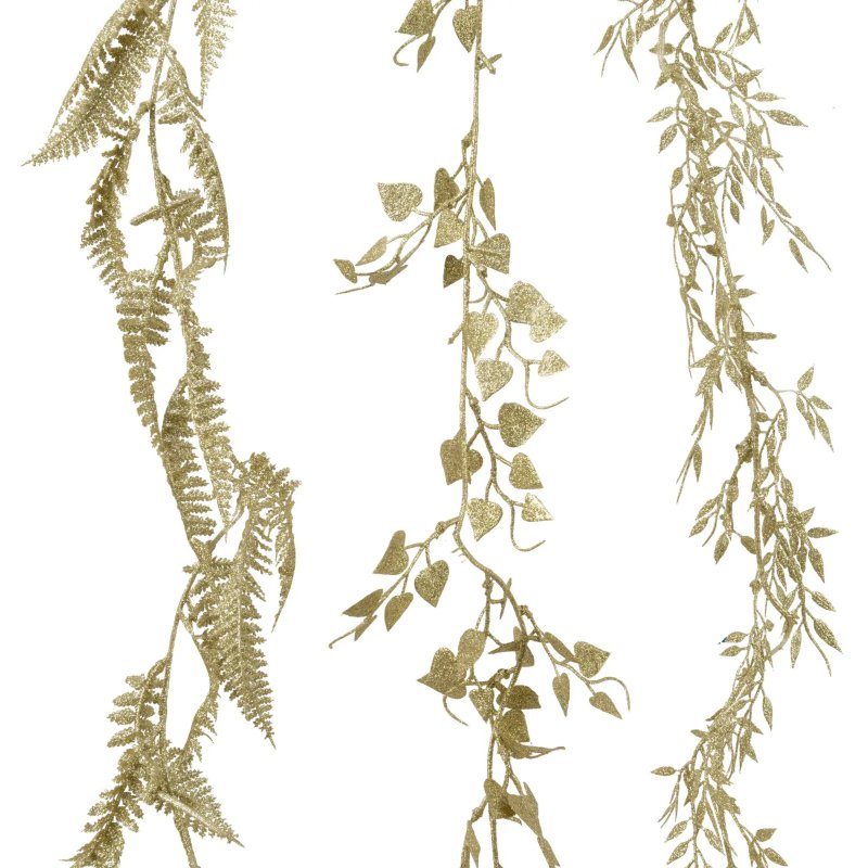 Kaemingk Green Glitter Garland