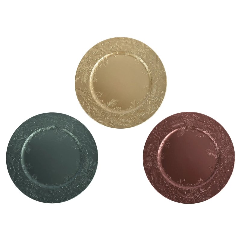 Kaemingk Deco Round Plate Assorted