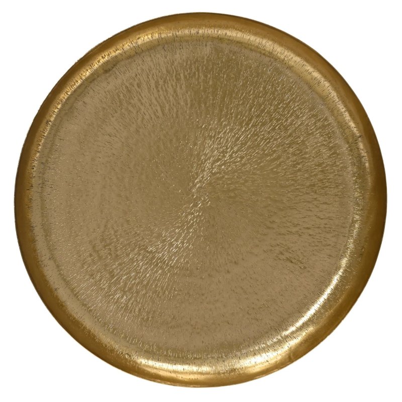Kaemingk Iron Deco Plate Gold