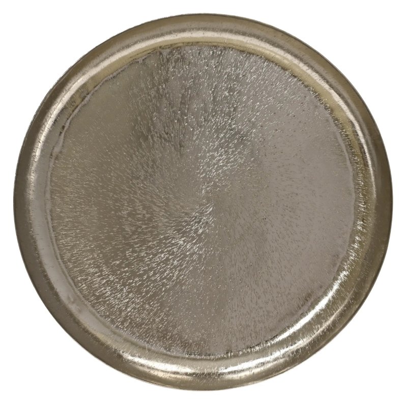 Kaemingk Iron Deco Plate Silver