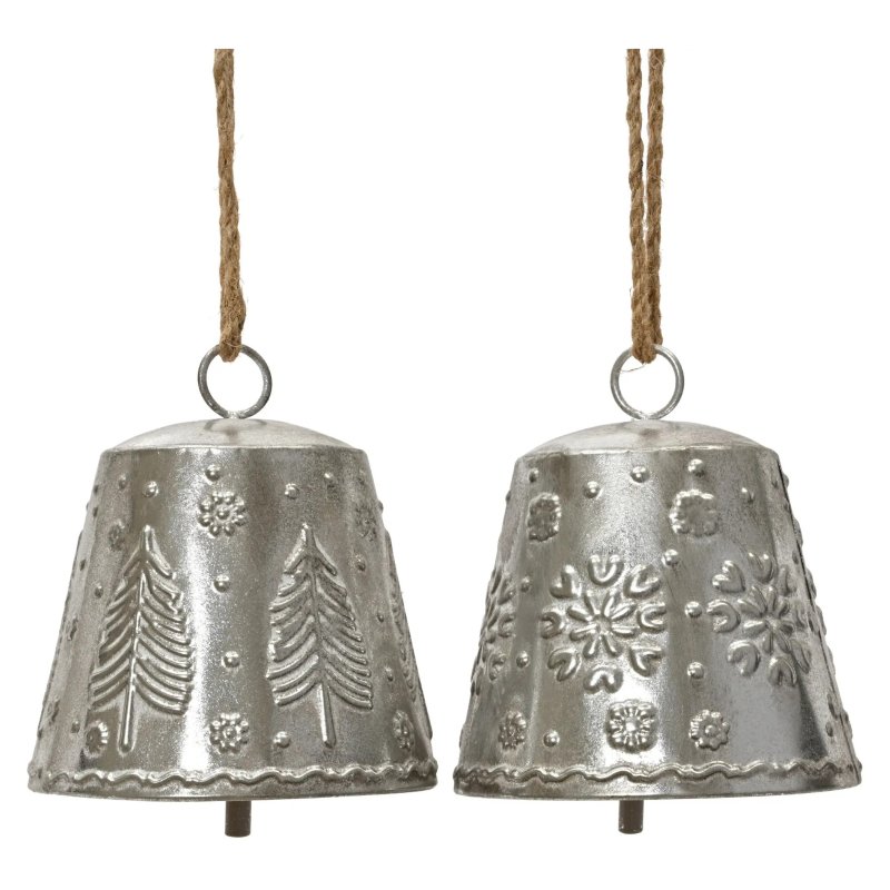 Kaemingk Antique Iron Embossed Bell Assorted