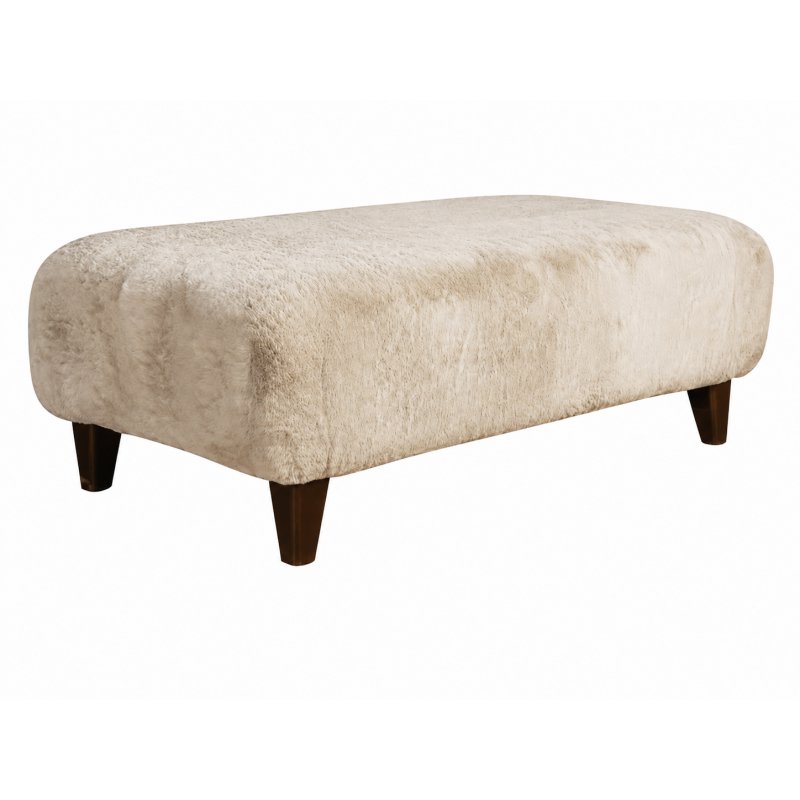 Aldiss Own Luna Fur Accent Footstool