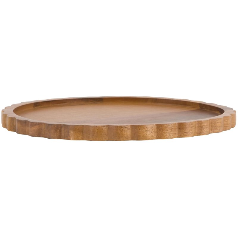 Gallery Direct Scallop Round Mango Wood Board