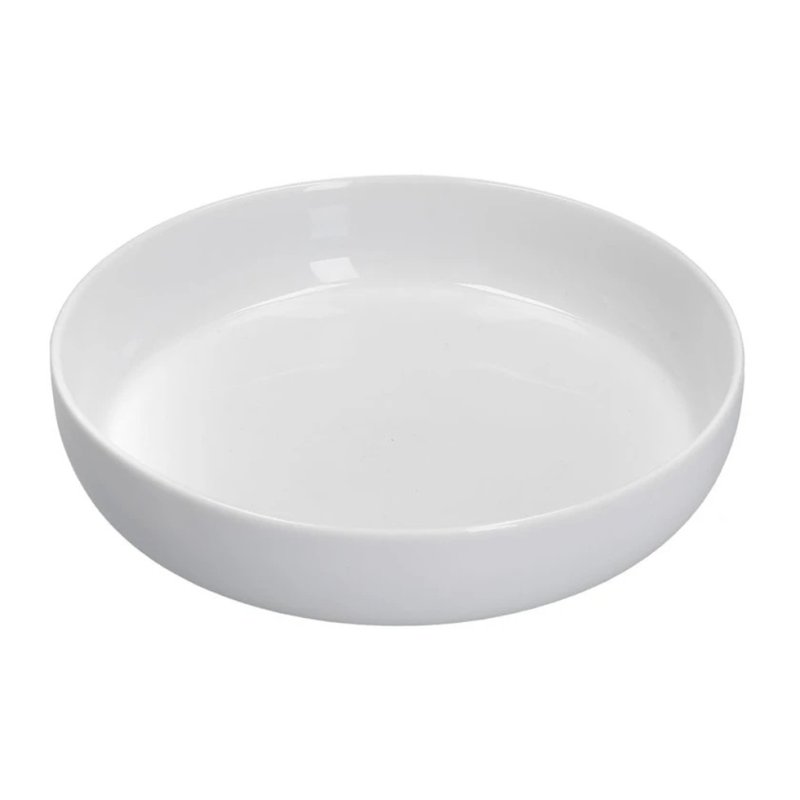 Mikasa Bergen Ice White High Walled 20cm Bowl Angled View