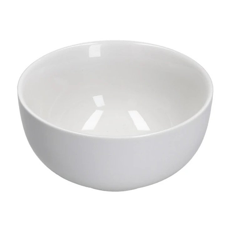 Mikasa Bergen Ice White 14cm Bowl angled view