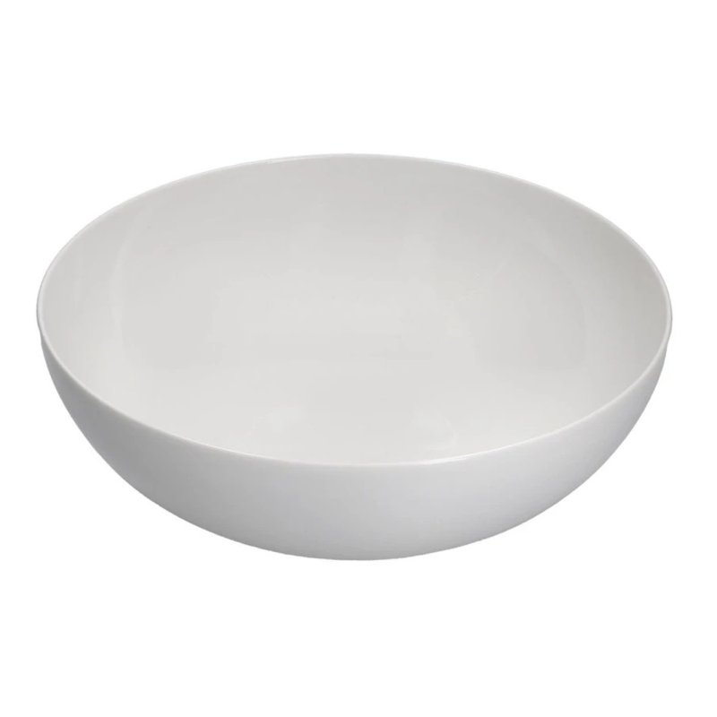 Mikasa Bergen Ice White 21cm Bowl Angled View