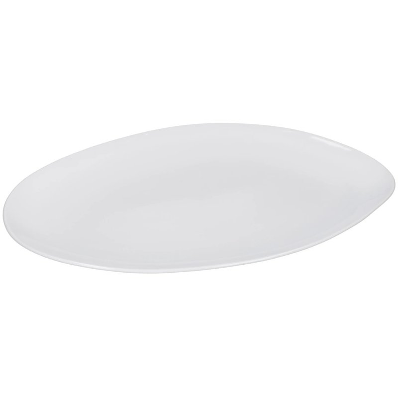 Mikasa Teardrop White Oval 34cm Platter Angled View