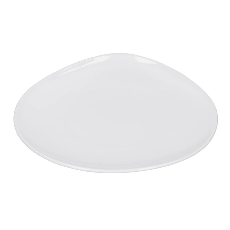 Mikasa Teardrop White 22cm Plate Angled View