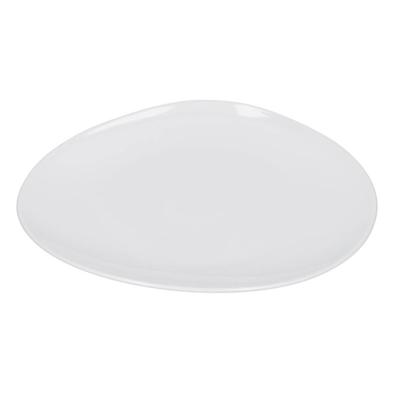 Mikasa Teardrop White 27cm Plate Angled View