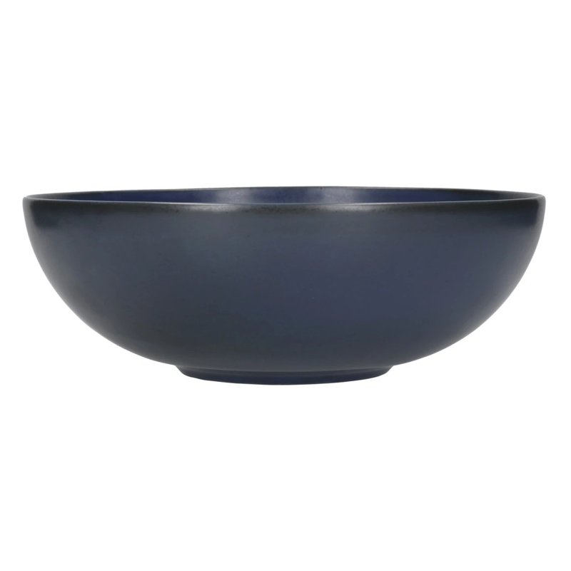 Mikasa Bergen Fjord Blue 21cm Bowl Side View
