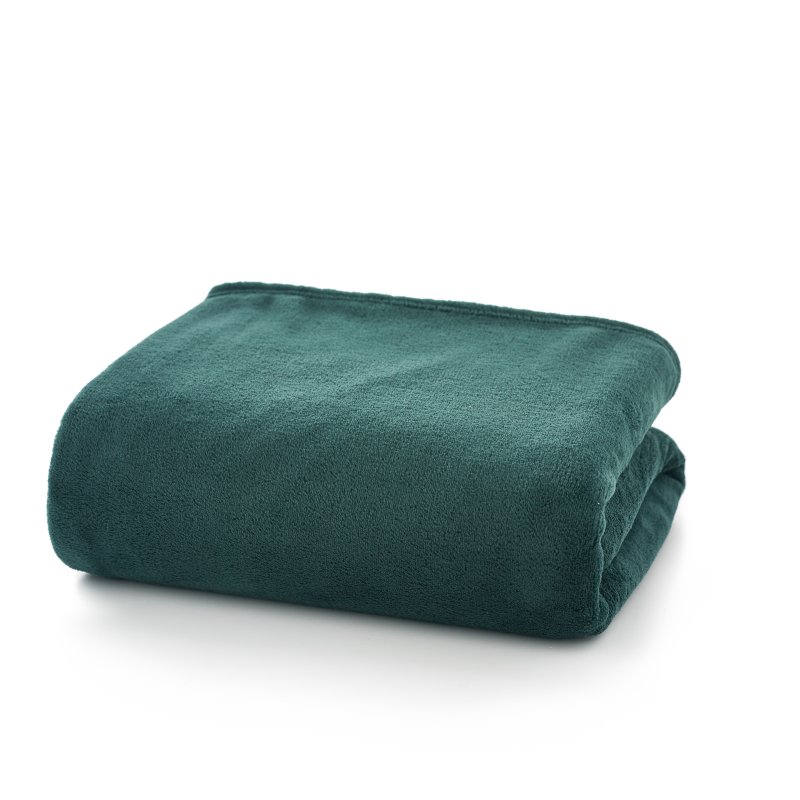 Deyongs Snuggle Touch Extra Large Throw Dark Green