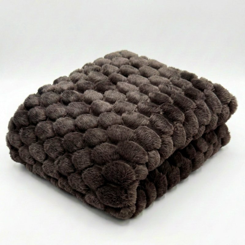Deyongs Rosewick Soft Sculptured Throw Brown