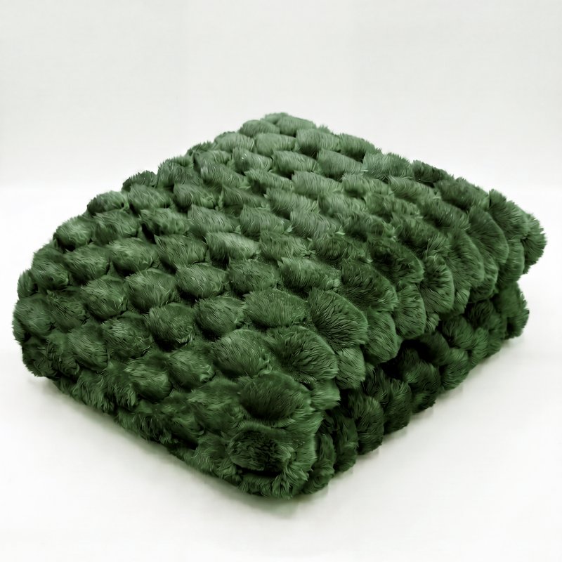 Deyongs Rosewick Soft Sculptured Throw Green