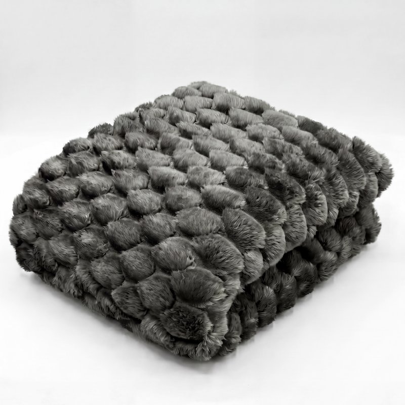 Deyongs Rosewick Soft Sculptured Throw Grey