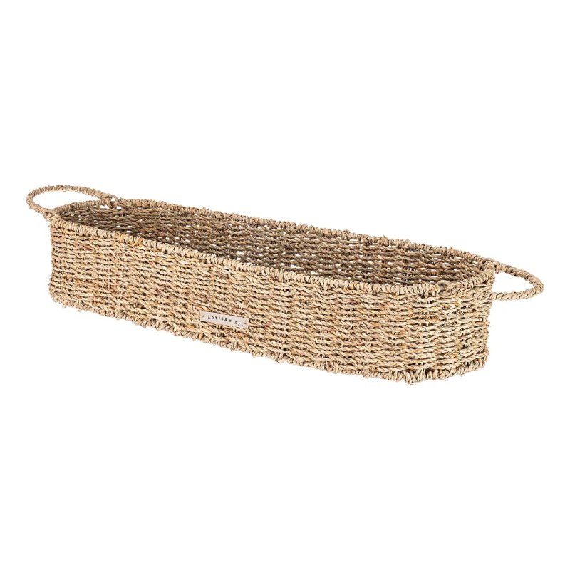 Artisan Street Artisan Street Long Seagrass Basket with Handles