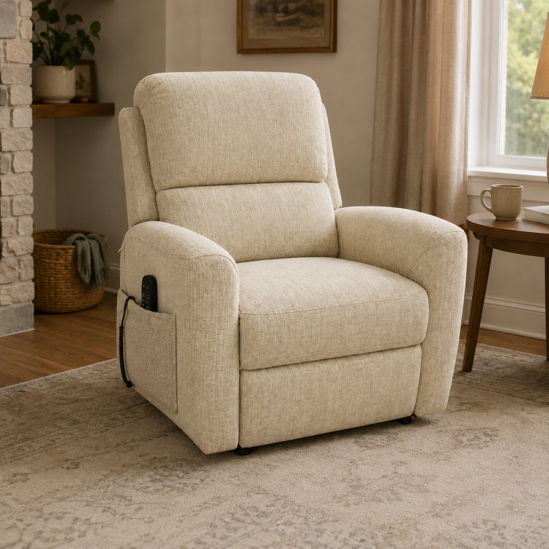G Plan G Plan Hamilton Dual Elevate Chair in Cream W037 Fabric
