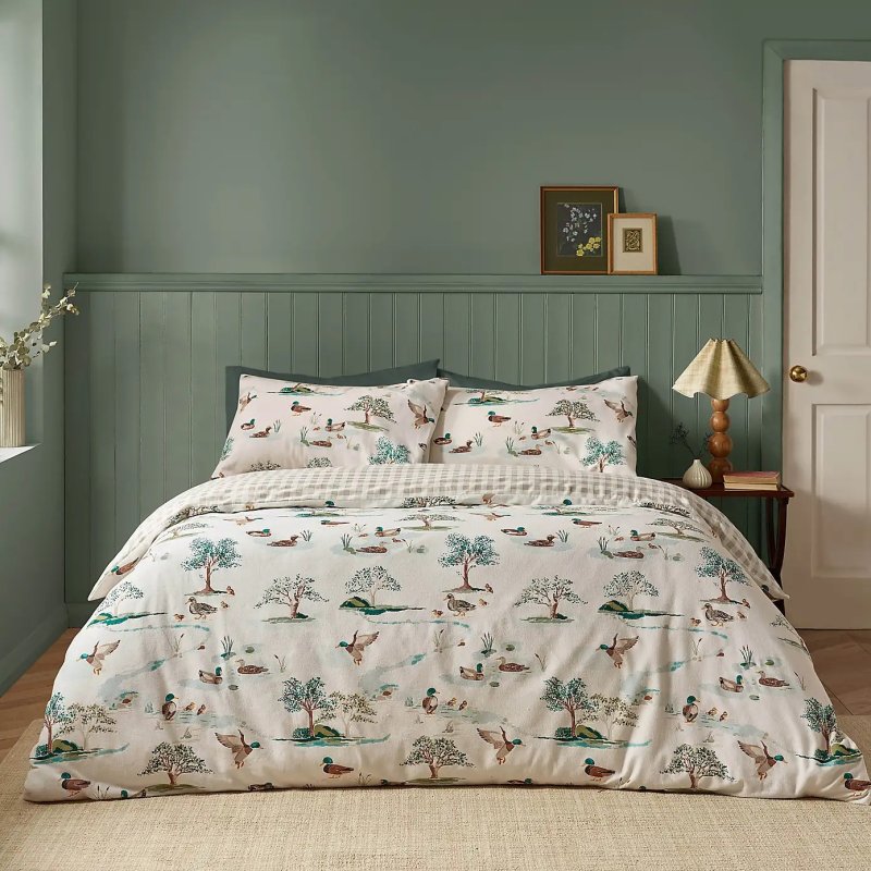 Catherine Lansfield Brushed Mallards Duvet Set