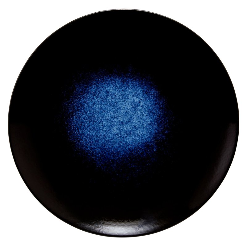 Maxwell Williams Caviar Midnight 20cm Coupe Plate top down