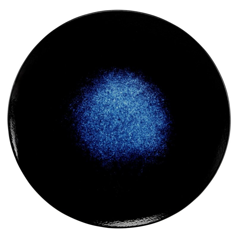 Maxwell Williams Caviar Midnight 27.5cm Coupe Plate Top Down