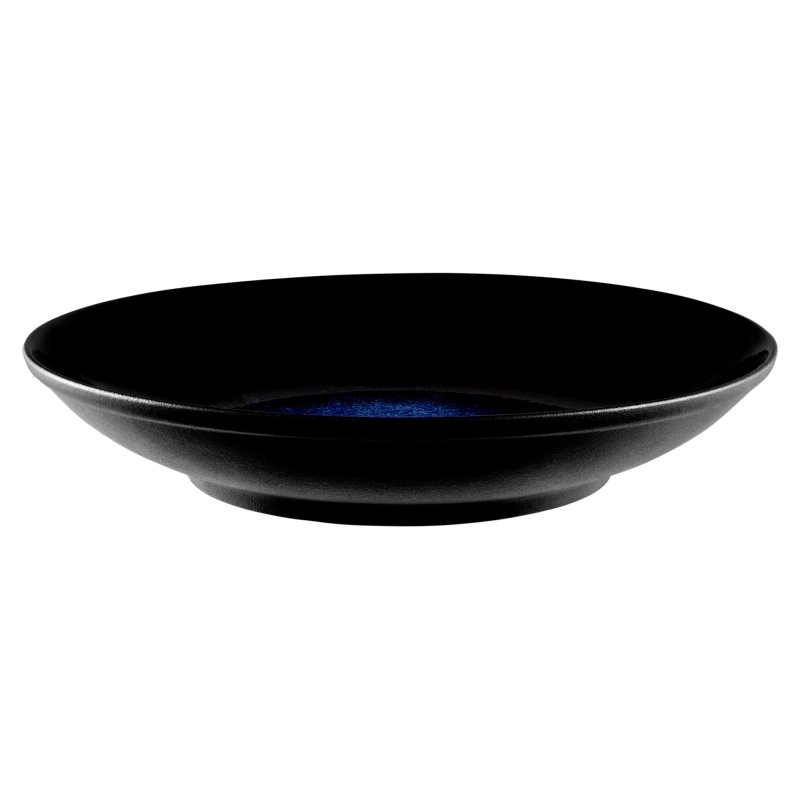 Maxwell Williams Caviar Midnight 25cm Footed Bowl Side View