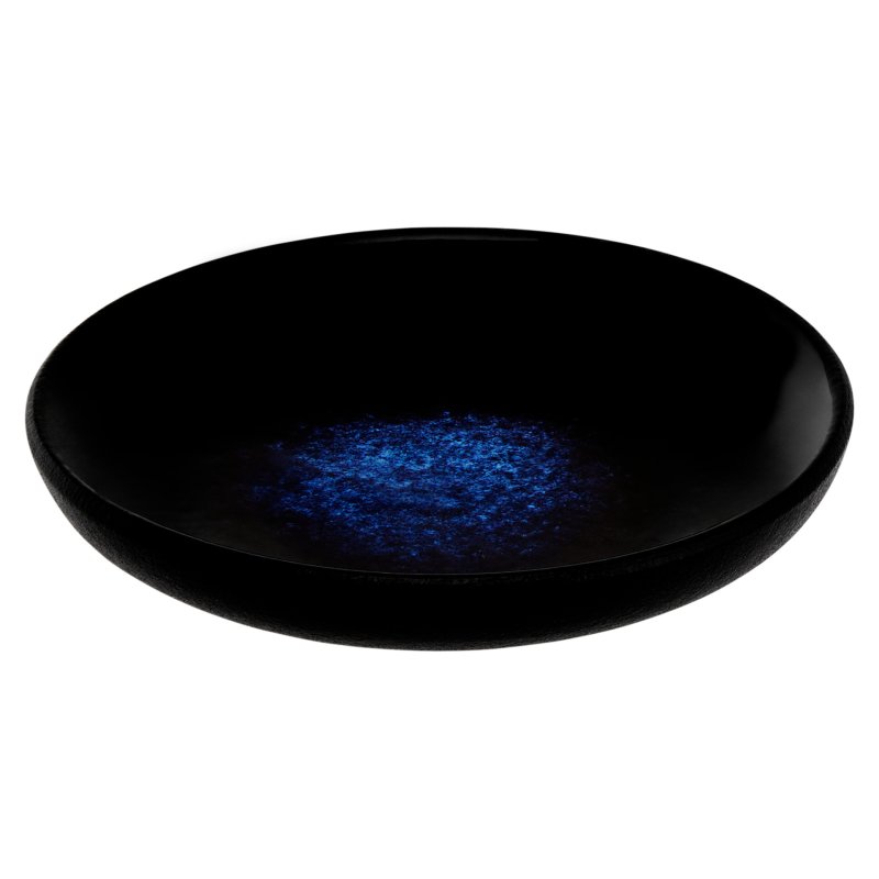 Maxwell Williams Caviar Midnight 10cm Round Sauce Dish angled view