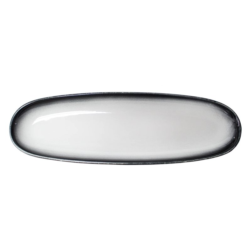 Maxwell Williams Caviar Granite 40cm Oblong Platter top down