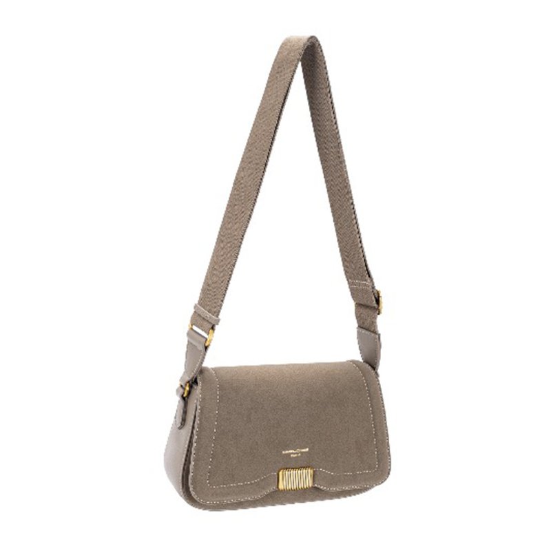 David Jones Full Flap Warm Grey Sand Bag