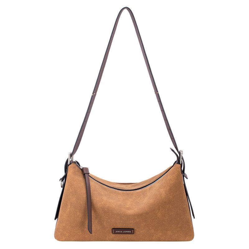 David Jones Slouch Apricot Tan Bag