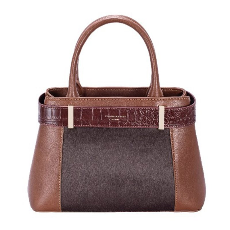 David Jones Croc Trim Red Mud Bag