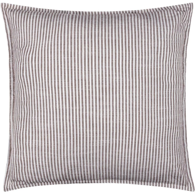 Yard Yard Truro Stripe Polyester Cushion Chocolate
