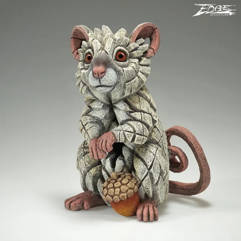 Edge Sculptures - White Field Mouse