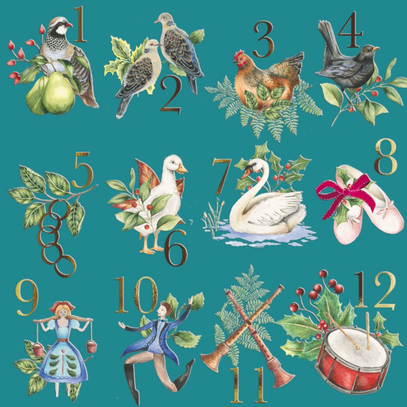 Paper House Paper House 12 Days of Christmas Pack of 10 Cards