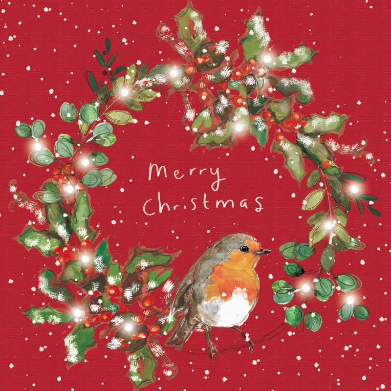 Paper House Paper House Robin Wreath Pack of 6 Cards